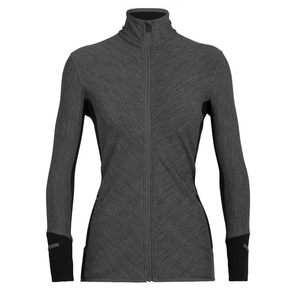 Icebreaker Sweat Zippé Intégral Descender Merino 1 Icebreaker Sweat Zippé Intégral Descender Merino