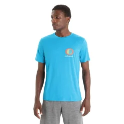 Icebreaker T-shirt à Manches Courtes Tech Lite II Spring Glow