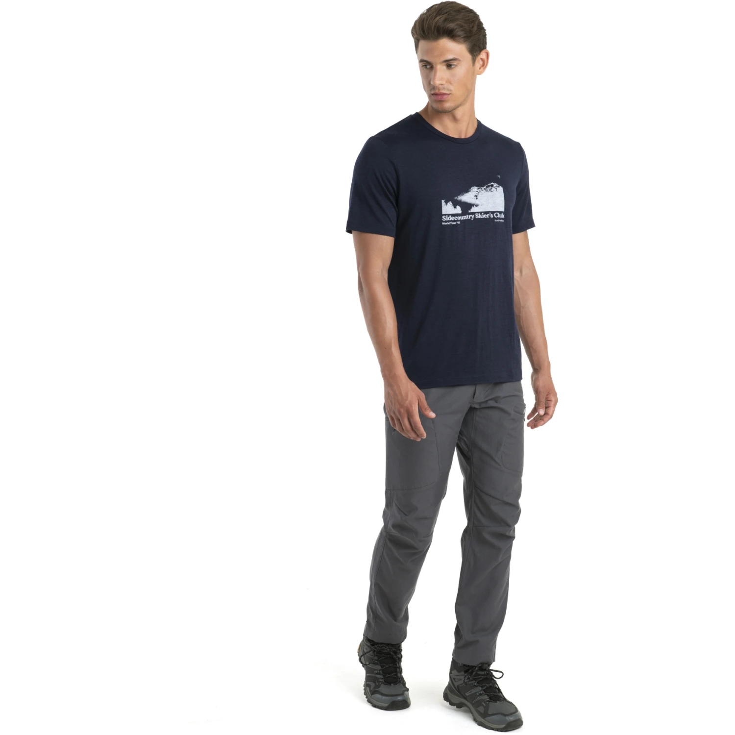Icebreaker T-Shirt Homme - Tech Lite II Sidecountry Skiers Club - Midnight Navy 5 Icebreaker T-Shirt Homme - Tech Lite II Sidecountry Skiers Club - Midnight Navy – Image 5