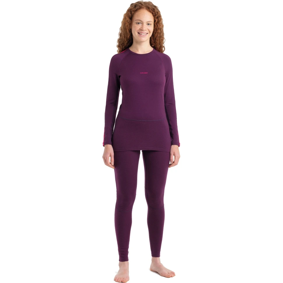 Icebreaker T-Shirt Manches Longues Femme - 200 ZoneKnit™ Crewe - Nightshade/Eletronpnk/CB 9 Icebreaker T-Shirt Manches Longues Femme - 200 ZoneKnit™ Crewe - Nightshade/Eletronpnk/CB – Image 9