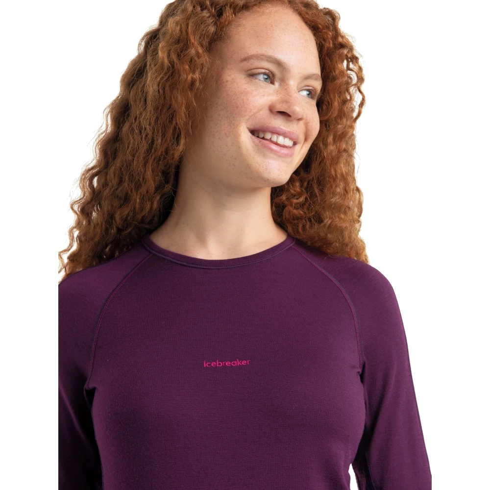 Icebreaker T-Shirt Manches Longues Femme - 200 ZoneKnit™ Crewe - Nightshade/Eletronpnk/CB 5 Icebreaker T-Shirt Manches Longues Femme - 200 ZoneKnit™ Crewe - Nightshade/Eletronpnk/CB – Image 5
