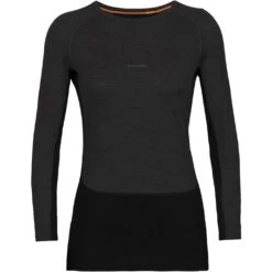 Icebreaker T-Shirt Manches Longues Femme - 200 ZoneKnit™ Crewe - Jet Hthr/Black/Metro Hthr 8 Icebreaker T-Shirt Manches Longues Femme - 200 ZoneKnit™ Crewe - Jet Hthr/Black/Metro Hthr -Icebreaker icebreaker womens 200 zoneknit long sleeve crewe jet hthr black metro hthr 1 1379845