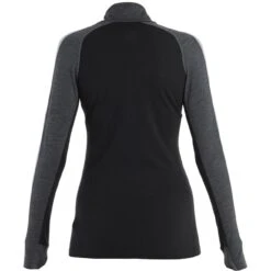 Icebreaker T-Shirt Manches Longues Femme - 200 ZoneKnit™ Half Zip - Jet HTHR/Noir/Metro HTHR 9 Icebreaker T-Shirt Manches Longues Femme - 200 ZoneKnit™ Half Zip - Jet HTHR/Noir/Metro HTHR -Icebreaker icebreaker womens 200 zoneknit long sleeve half zip jet hthr black metro hthr 4 1555078