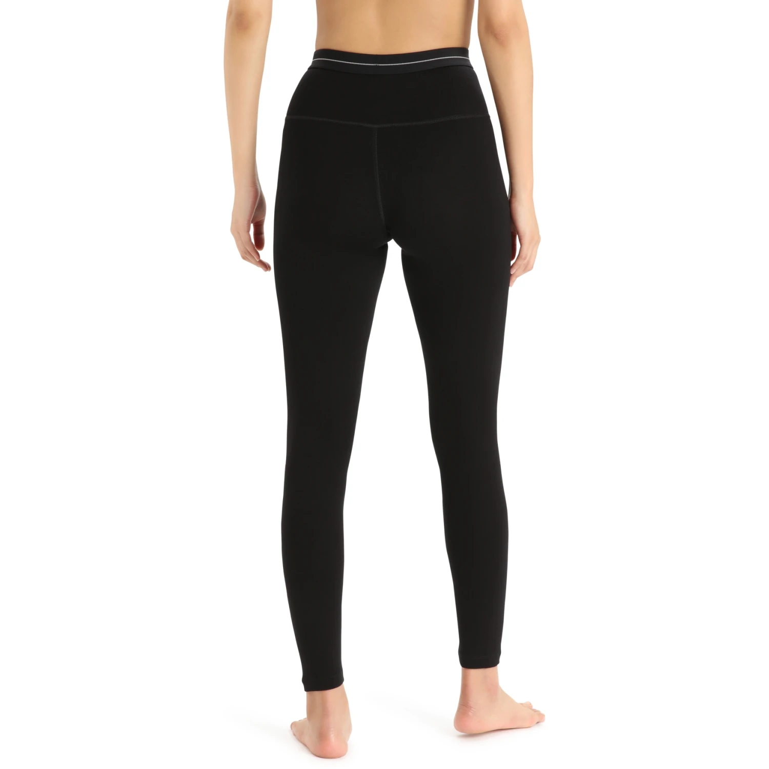 Icebreaker Caleçon Long Femme - 260 Tech High Rise - Noir 2 Icebreaker Caleçon Long Femme - 260 Tech High Rise - Noir – Image 2