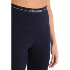 Icebreaker Caleçon Long Femme - 260 Tech High Rise - Midnight Navy -Icebreaker icebreaker womens 260 tech high rise leggings midnight navy 4 1272210