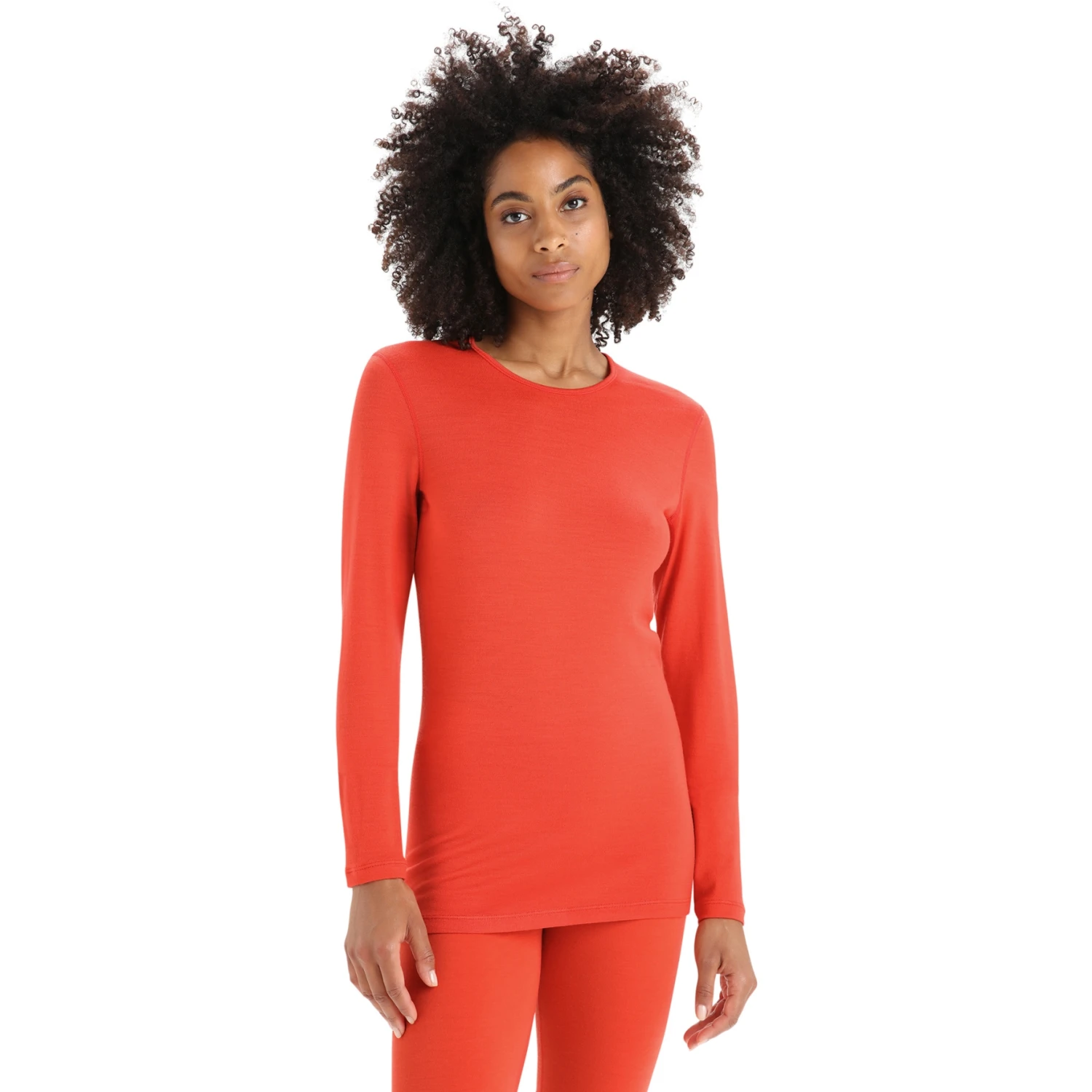 Icebreaker T-Shirt Manches Longues Femme - 260 Tech Crewe - Vibrant Earth 1 Icebreaker T-Shirt Manches Longues Femme - 260 Tech Crewe - Vibrant Earth