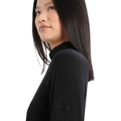 Icebreaker T-Shirt Manches Longues Femme - 260 Tech Turtleneck - Noir -Icebreaker icebreaker womens 260 tech long sleeve turtleneck black 5 1272477