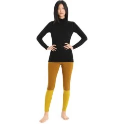 Icebreaker T-Shirt Manches Longues Femme - 260 Tech Turtleneck - Noir -Icebreaker icebreaker womens 260 tech long sleeve turtleneck black 6 1272478