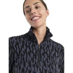 Icebreaker T-Shirt Manches Longues Femme - 260 Vertex Half Zip Glacial Flow - Graphite/Noir/Jet HTHR 14 Icebreaker T-Shirt Manches Longues Femme - 260 Vertex Half Zip Glacial Flow - Graphite/Noir/Jet HTHR -Icebreaker icebreaker womens 260 vertex half zip glacial flow long sleeve graphite black jet hthr 5 1555402