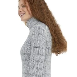 Icebreaker T-Shirt Manches Longues Femme - 260 Vertex Half Zip Herenga - Snow/Noir 12 Icebreaker T-Shirt Manches Longues Femme - 260 Vertex Half Zip Herenga - Snow/Noir -Icebreaker icebreaker womens 260 vertex half zip herenga long sleeve snow black model 4 1499561