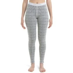 Icebreaker Collant Femme - 260 Vertex Herenga - Snow/Noir