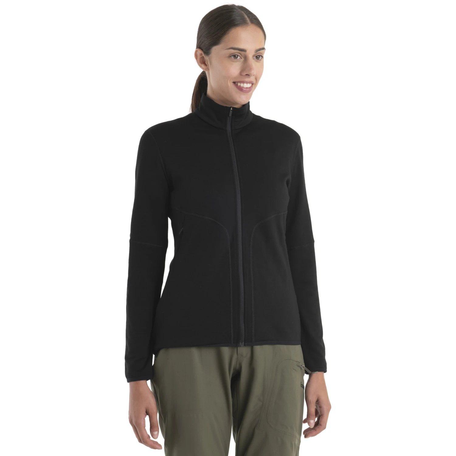 Icebreaker Veste Polaire Femme - 560 Realfleece™ Elemental II - Noir 1 Icebreaker Veste Polaire Femme - 560 Realfleece™ Elemental II - Noir