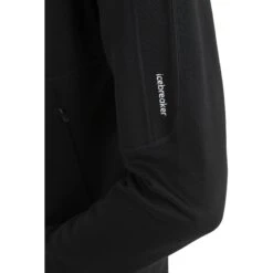 Icebreaker Veste Polaire à Capuche Femme - 560 Realfleece™ Elemental II - Noir -Icebreaker icebreaker womens 560 realfleece elemental ii long sleeve zip hood black 3 1555467