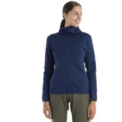 Icebreaker Veste Polaire à Capuche Femme - 560 Realfleece™ Elemental II - Royal Navy 15 Icebreaker Veste Polaire à Capuche Femme - 560 Realfleece™ Elemental II - Royal Navy -Icebreaker icebreaker womens 560 realfleece elemental ii long sleeve zip hood royal navy 6 1555453
