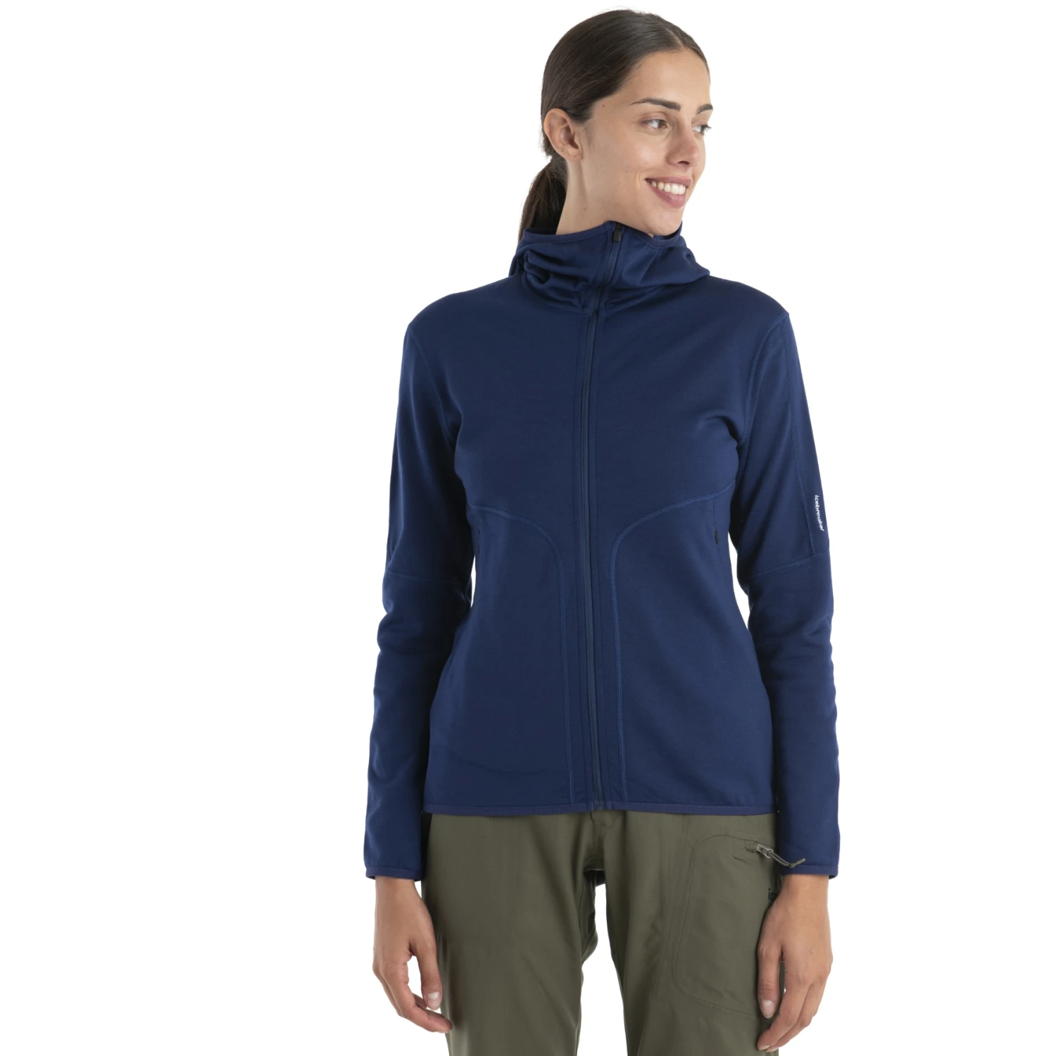 Icebreaker Veste Polaire à Capuche Femme - 560 Realfleece™ Elemental II - Royal Navy 8 Icebreaker Veste Polaire à Capuche Femme - 560 Realfleece™ Elemental II - Royal Navy – Image 8