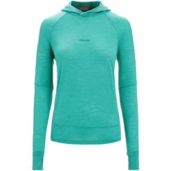 Icebreaker Haut à Capuche Manches Longues Femme - Cool-Lite™ - Fresh -Icebreaker icebreaker womens cool lite long sleeve hoodie fresh 1 1381078