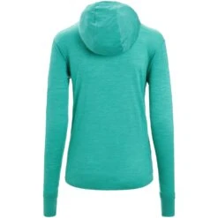 Icebreaker Haut à Capuche Manches Longues Femme - Cool-Lite™ - Fresh -Icebreaker icebreaker womens cool lite long sleeve hoodie fresh 2 1381071