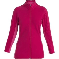 Icebreaker Veste Polaire Femme - Descender - Electron Pink/Tempo 11 Icebreaker Veste Polaire Femme - Descender - Electron Pink/Tempo -Icebreaker icebreaker womens descender long sleeve zip electron pink tempo 1 1487885