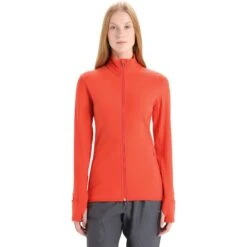 Icebreaker Veste Polaire Femme - Descender - Vibrant Earth