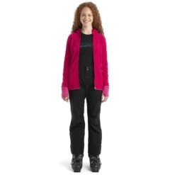 Icebreaker Veste Polaire à Capuche Femme - Descender - Electron Pink/Tempo 13 Icebreaker Veste Polaire à Capuche Femme - Descender - Electron Pink/Tempo -Icebreaker icebreaker womens descender zip hood long sleeve midlayer electron pink tempo model 3 1498661