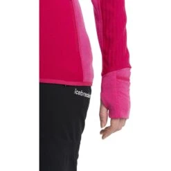 Icebreaker Veste Polaire à Capuche Femme - Descender - Electron Pink/Tempo 17 Icebreaker Veste Polaire à Capuche Femme - Descender - Electron Pink/Tempo -Icebreaker icebreaker womens descender zip hood long sleeve midlayer electron pink tempo model 7 1498665