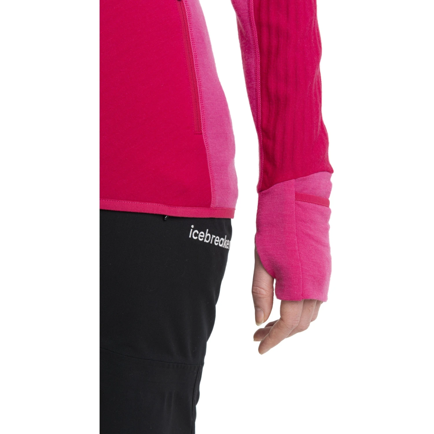 Icebreaker Veste Polaire à Capuche Femme - Descender - Electron Pink/Tempo 9 Icebreaker Veste Polaire à Capuche Femme - Descender - Electron Pink/Tempo – Image 9