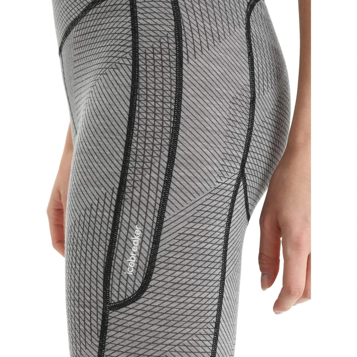 Icebreaker Collants Femme - Fastray Gridlines High Rise - Metro Hthr/Black/AOP 6 Icebreaker Collants Femme - Fastray Gridlines High Rise - Metro Hthr/Black/AOP – Image 6
