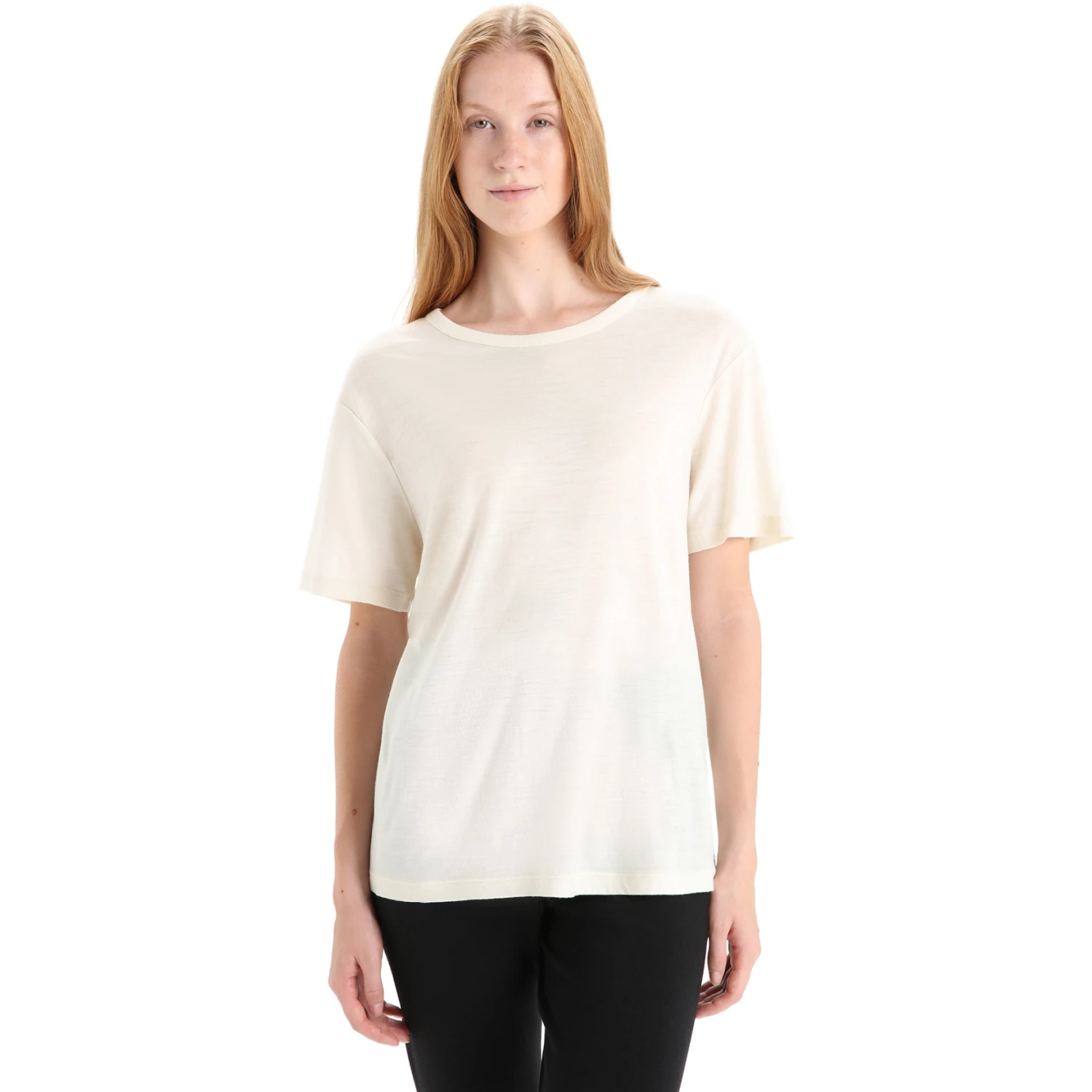 Icebreaker T-Shirt Femme - Granary - Chalk 1 Icebreaker T-Shirt Femme - Granary - Chalk