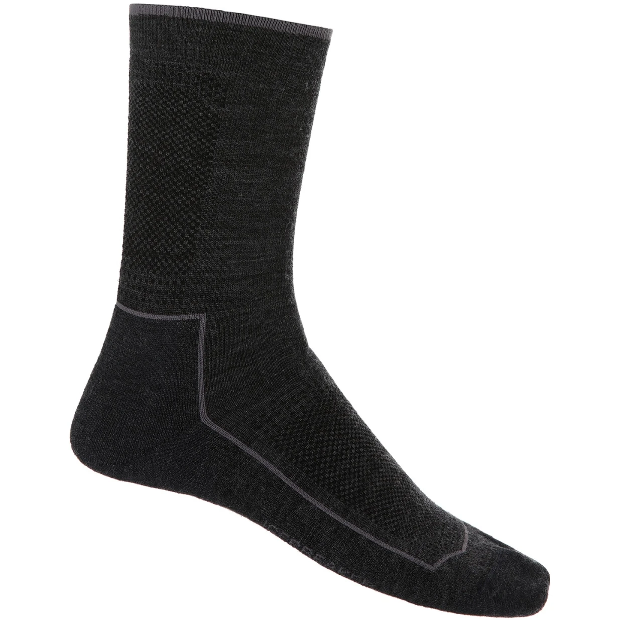 Icebreaker Chaussettes Femme - Hike Cool-Lite 3Q Crew - Jet Hthr/Monsoon 1 Icebreaker Chaussettes Femme - Hike Cool-Lite 3Q Crew - Jet Hthr/Monsoon