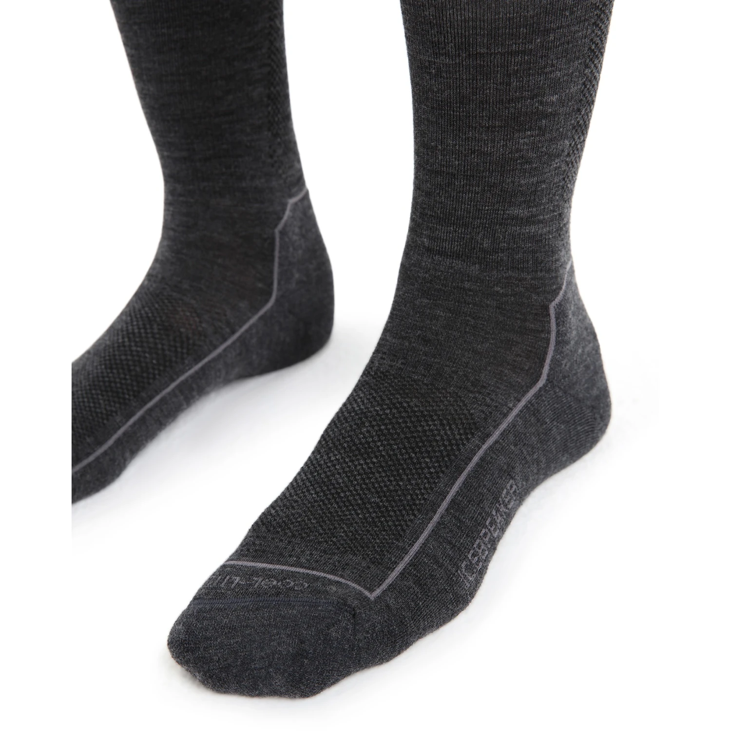 Icebreaker Chaussettes Femme - Hike Cool-Lite 3Q Crew - Jet Hthr/Monsoon 2 Icebreaker Chaussettes Femme - Hike Cool-Lite 3Q Crew - Jet Hthr/Monsoon â Image 2