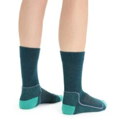 Icebreaker Chaussettes Femme - Hike+ Light Crew - Green Glory/Fresh 6 Icebreaker Chaussettes Femme - Hike+ Light Crew - Green Glory/Fresh -Icebreaker icebreaker womens hike plus light crew socks green glory fresh 3 1381325