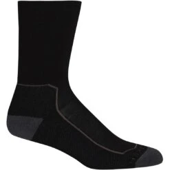 Icebreaker Chaussettes Femme - Hike+ Medium Crew - Noir/Monsoon/Mink