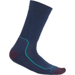 Icebreaker Chaussettes Femme - Hike+ Medium Crew - Royal Navy/Nightshade/Flux Green