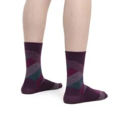 Icebreaker Chaussettes Femme - Lifestyle Fine Gauge Crew Dashes - Multipack -Icebreaker icebreaker womens lifestyle fine gauge crew dashes socks multipack 3 1555039