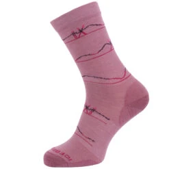 Icebreaker Chaussettes Femme - Lifestyle Ultralight Crew Backcountry Ski - Crystal/Nightshade/Tempo/Electron Pink