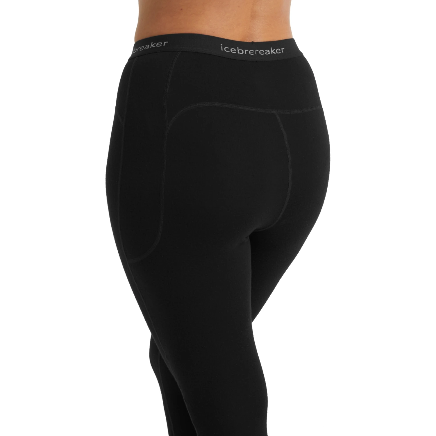 Icebreaker Caleçon Long Femme - Merino - Noir 5 Icebreaker Caleçon Long Femme - Merino - Noir – Image 5