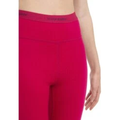 Icebreaker Collants Femme - MerinoFine™ - Electron Pink -Icebreaker icebreaker womens merinofine leggings electron pink model 4 1498784