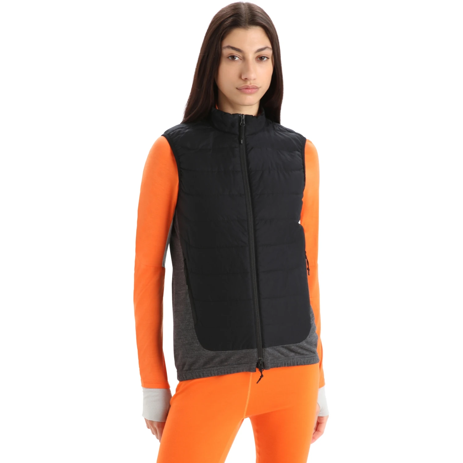 Icebreaker Gilet Femme - MerinoLoft™ - Noir/Jet Hthr 1 Icebreaker Gilet Femme - MerinoLoft™ - Noir/Jet Hthr