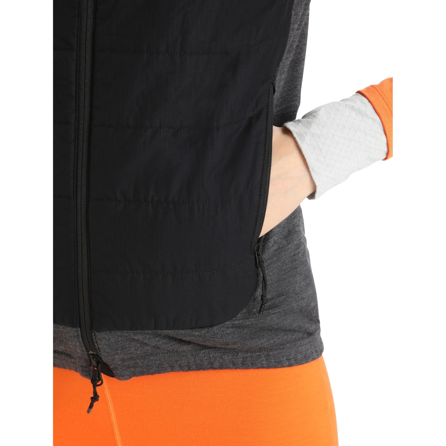 Icebreaker Gilet Femme - MerinoLoft™ - Noir/Jet Hthr 6 Icebreaker Gilet Femme - MerinoLoft™ - Noir/Jet Hthr – Image 6