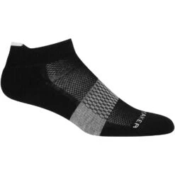 Icebreaker Chaussettes Femme - Multisport Light Micro - Noir/Snow/Metro Heather