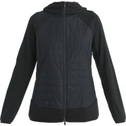 Icebreaker Veste à Capuche Femme - Quantum Hybrid - Noir 10 Icebreaker Veste à Capuche Femme - Quantum Hybrid - Noir -Icebreaker icebreaker womens quantum hybrid long sleeve zip hoodie black 1 1488238