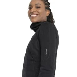 Icebreaker Veste à Capuche Femme - Quantum Hybrid - Noir 13 Icebreaker Veste à Capuche Femme - Quantum Hybrid - Noir -Icebreaker icebreaker womens quantum hybrid long sleeve zip hoodie black model 4 1535735