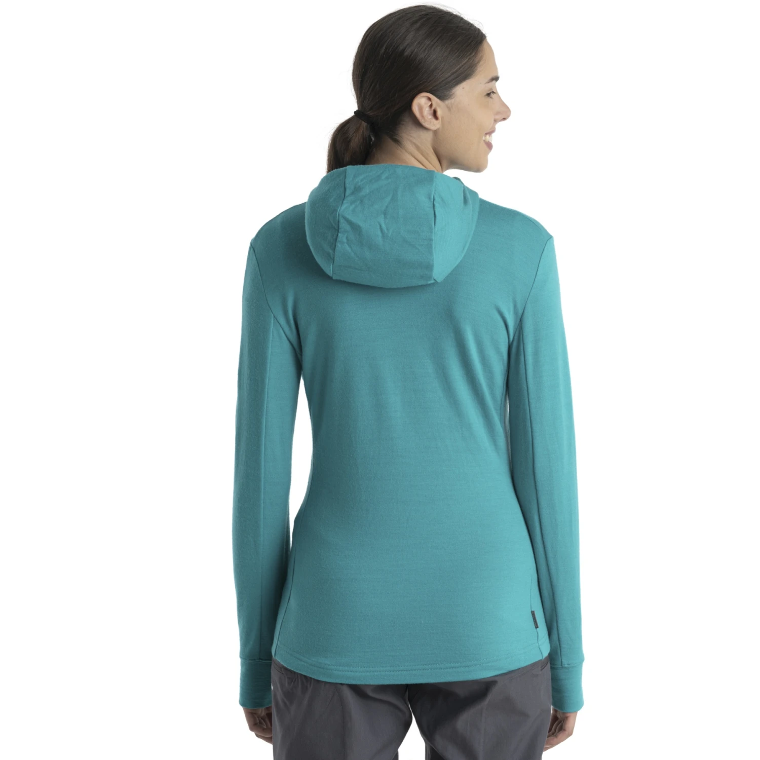 Icebreaker Veste à Capuche Couche Intermédiaire Femme - Quantum III - Flux Green/Ether 2 Icebreaker Veste à Capuche Couche Intermédiaire Femme - Quantum III - Flux Green/Ether – Image 2