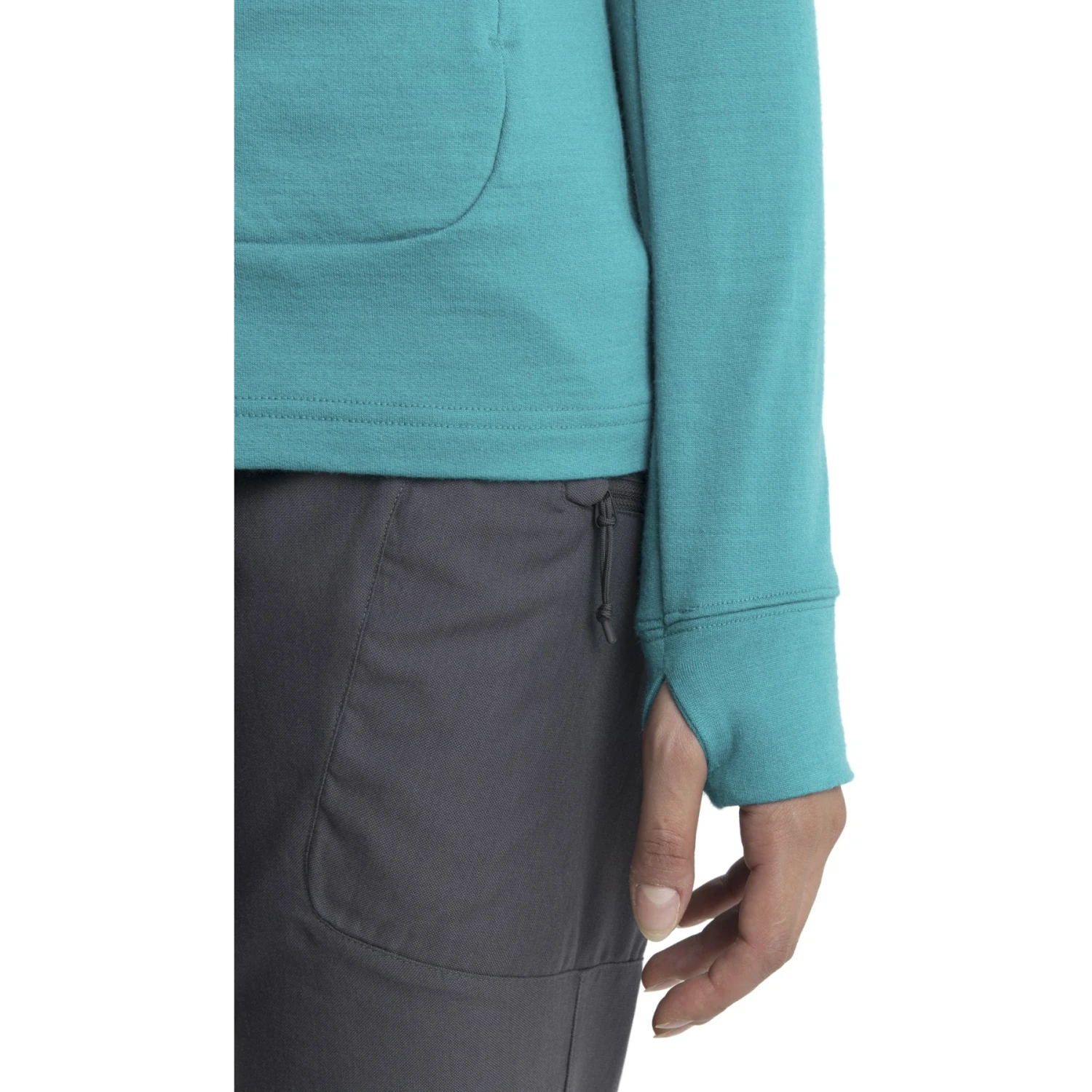 Icebreaker Veste à Capuche Couche Intermédiaire Femme - Quantum III - Flux Green/Ether 7 Icebreaker Veste à Capuche Couche Intermédiaire Femme - Quantum III - Flux Green/Ether – Image 7