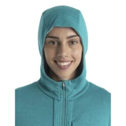 Icebreaker Veste à Capuche Couche Intermédiaire Femme - Quantum III - Flux Green/Ether 17 Icebreaker Veste à Capuche Couche Intermédiaire Femme - Quantum III - Flux Green/Ether -Icebreaker icebreaker womens quantum iii long sleeve zip hood midlayer flux green ether model 7 1535763
