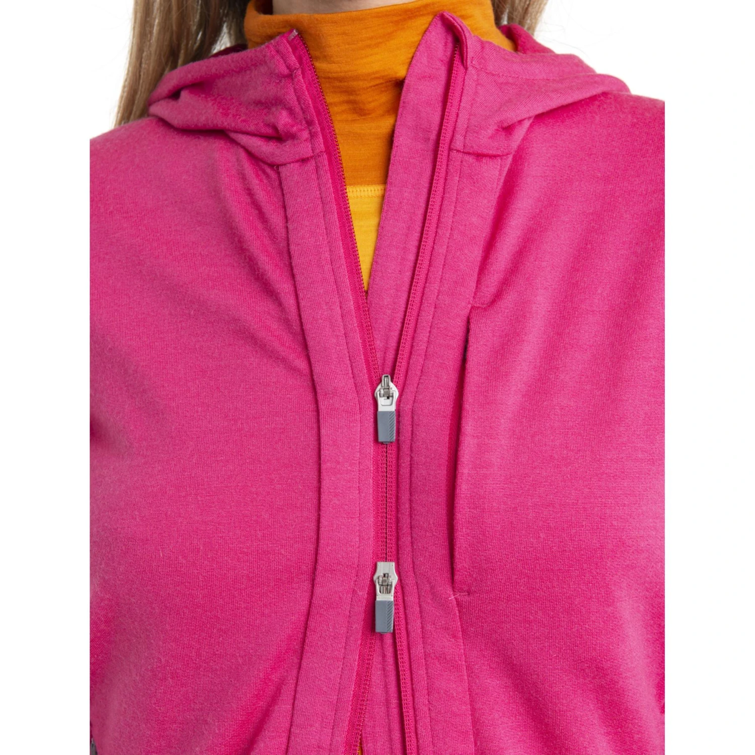 Icebreaker Veste à Capuche Couche Intermédiaire Femme - Quantum III - Tempo/Electron Pink 8 Icebreaker Veste à Capuche Couche Intermédiaire Femme - Quantum III - Tempo/Electron Pink – Image 8