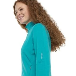 Icebreaker Veste Couche Intermédiaire Femme - Quantum III - Flux Green 16 Icebreaker Veste Couche Intermédiaire Femme - Quantum III - Flux Green -Icebreaker icebreaker womens quantum iii long sleeve zip midlayer flux green model 5 1498847