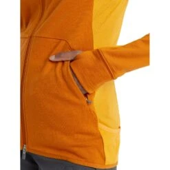 Icebreaker Veste à Capuche Femme - Quantum ZoneKnit™ - Earth/Solar 15 Icebreaker Veste à Capuche Femme - Quantum ZoneKnit™ - Earth/Solar -Icebreaker icebreaker womens quantum zoneknit long sleeve zip hoodie earth solar model 5 1535780