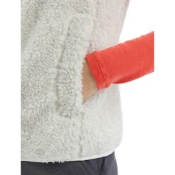 Icebreaker Veste Polaire Sans Manches Femme - RealFleece™ High Pile - Ecru HTHR -Icebreaker icebreaker womens realfleece high pile vest ecru hthr 8 1489046