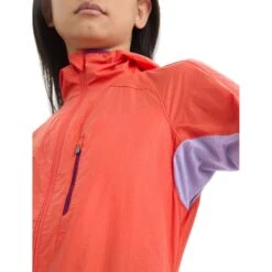 Icebreaker Veste Coupe-Vent Femme - Shell+™ Cotton - Vibrant Earth/Purple Gaze -Icebreaker icebreaker womens shell plus cotton windbreaker vibrant earth purple gaze 8 1555146